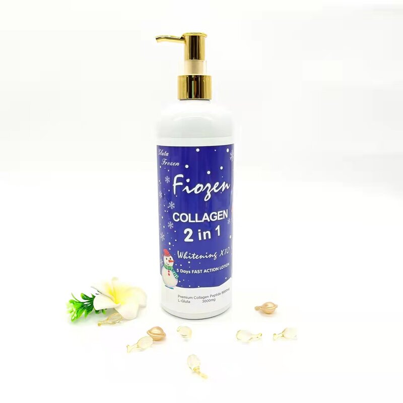 5D Gluta Lotion - Manufacturer Frozen Collagen 2 in 1 Whitening Anti Tach Anti Wrinkle