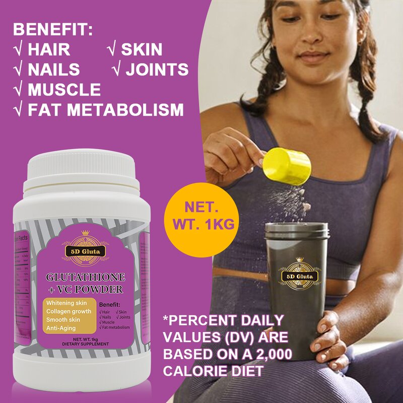 5D Gluta Drink Powder - Manufacturer Protein Vitamin C Whitening Collagen Africa