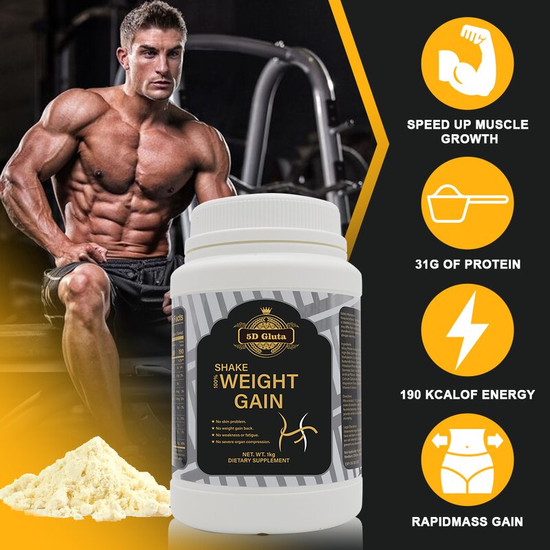 5D Gluta Weight Gain Powder - Manufacturer 100% Whey Slimming Loss Wight Wholesale
