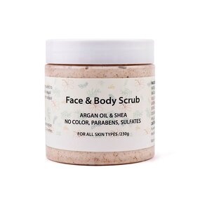Shea Butter Scrub - Manufacturer Argan Oil Moisture Gentle Face Body 230g