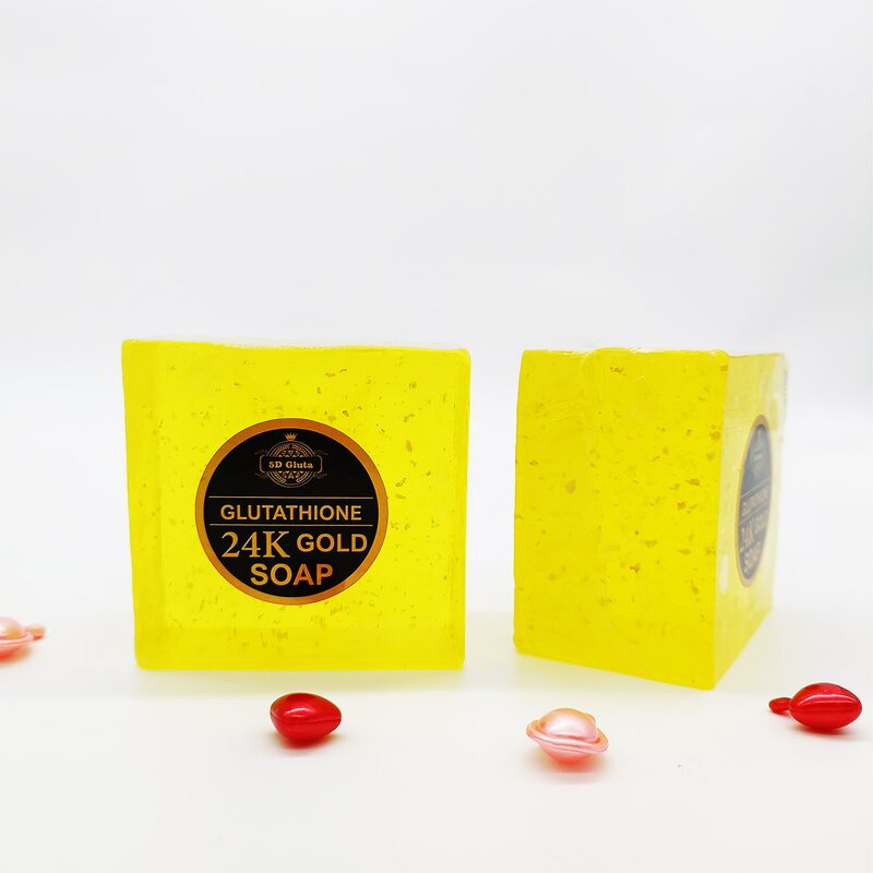 24K Gold Soap - Manufacturer Gluta Collagen Whitening Moisturizing Black Skin