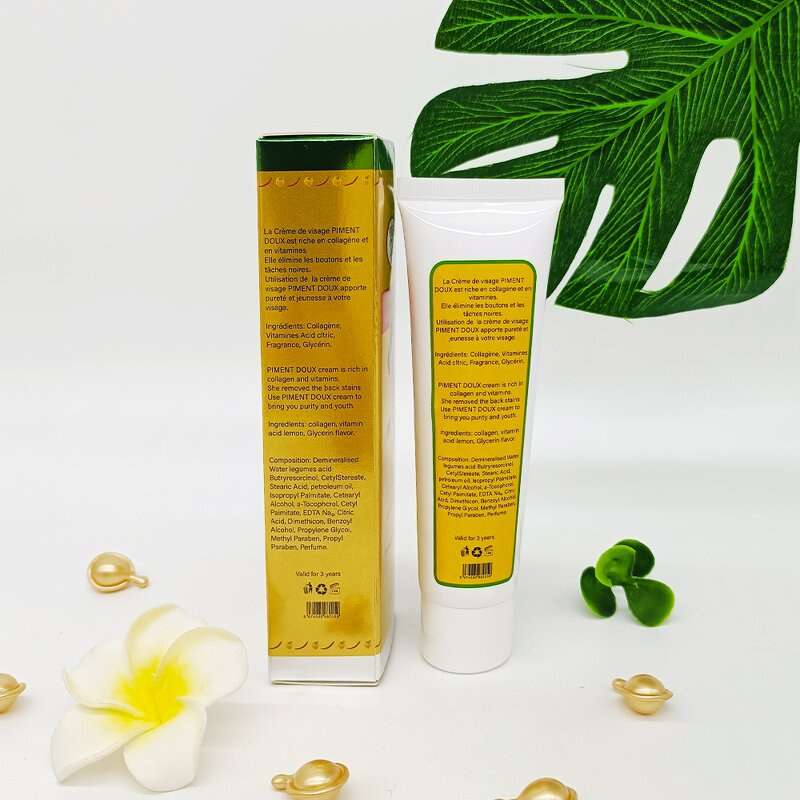 Piment Doux Cream - Manufacturer 5 Days Concentre Whitening Milk Legumes Acids Dryness