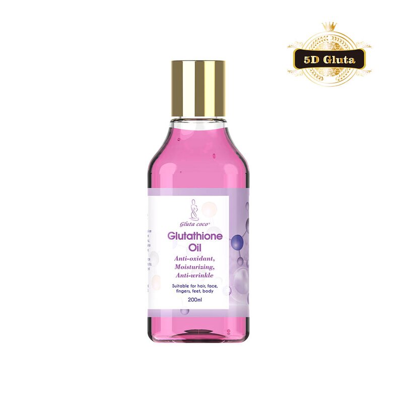 5D Gluta Oil - Manufacturer Moisturizing Anti-oxidant Anti-wrinkle Organic 200 ml