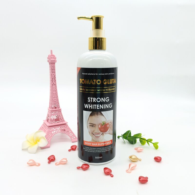 Tomato Gluta Set - Manufacturer 5 Days Vitamin C Whitening Shower Gel Lotion Oil Soap