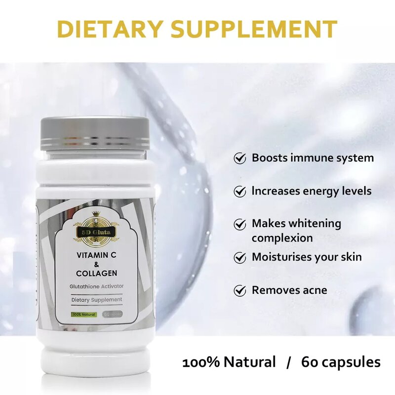 Glutathio Capsules - Manufacturer Anti Aging Vitamin C Skin Whitening Bleaching Pills