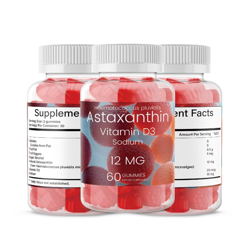 Astaxanthin Gummies Manufacturer - HUAQING OEM Organic 24mg Vegan Non-GMO