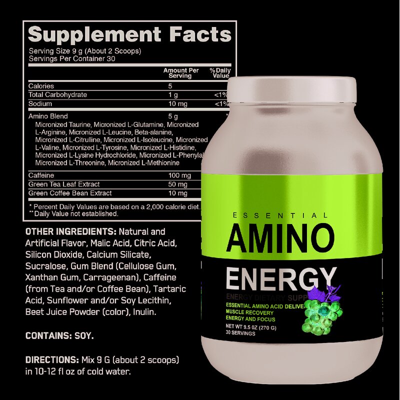 Amino Energy Powder Manufacturer - Best-Selling with Green Coffee Grape Extract