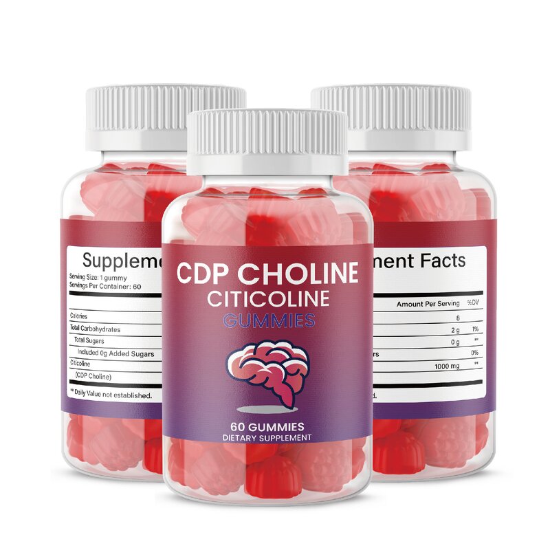 Citicoline Gummies Manufacturer - CDP Choline 1000mg Sugar-Free for Cognitive