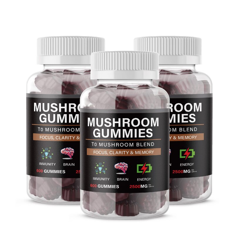 Mushroom Gummy Supplement Manufacturer - Organic Vegan with Lion's Mane Reishi