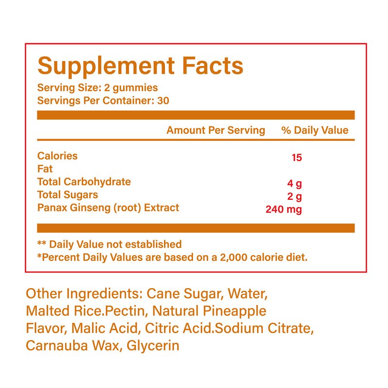 Red Ginseng Gummies Manufacturer - OEM Korean Panax for Energy & Memory