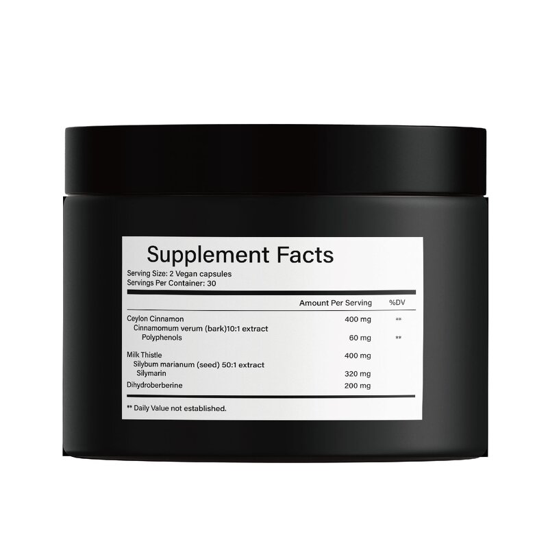 Dihydroberberine Supplement Manufacturer - OEM 1000mg with Cinnamon Milk Thistle