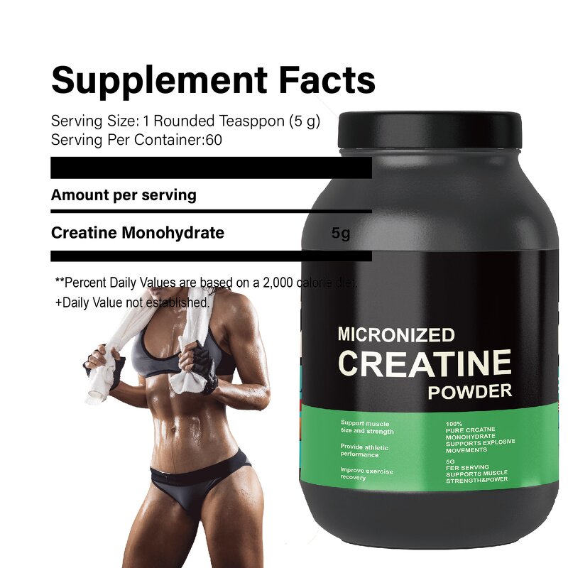 Creatine Monohydrate Powder Manufacturer - OEM 500g 200 Mesh Pure