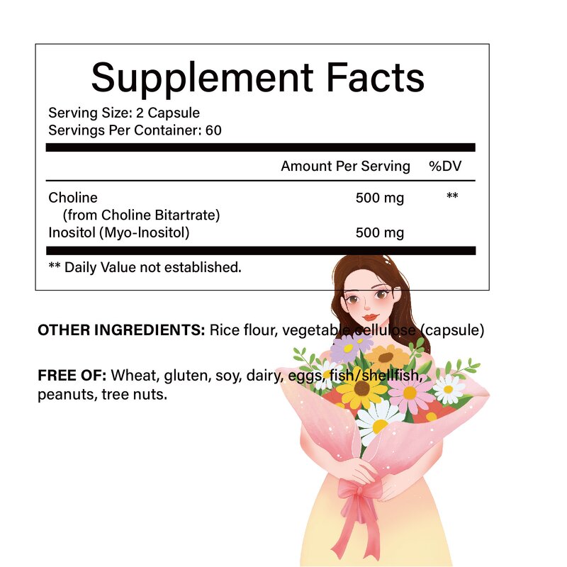 Choline Inositol Capsules Manufacturer - Oem Private Label 1000MG