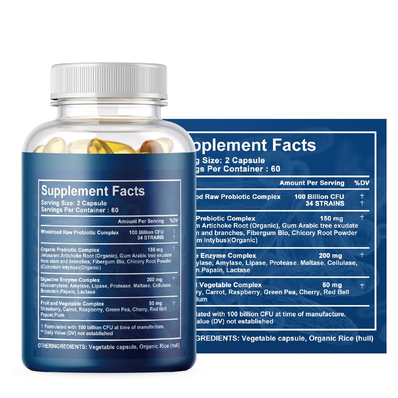 Probiotics Capsules Manufacturer - HOT OEM Digestive Enzyme Complex Softgel