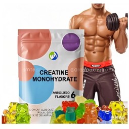 OEM Manufacturer Pre Workout BCAA 2500mg Sugar Free Creatine Gummies Energy