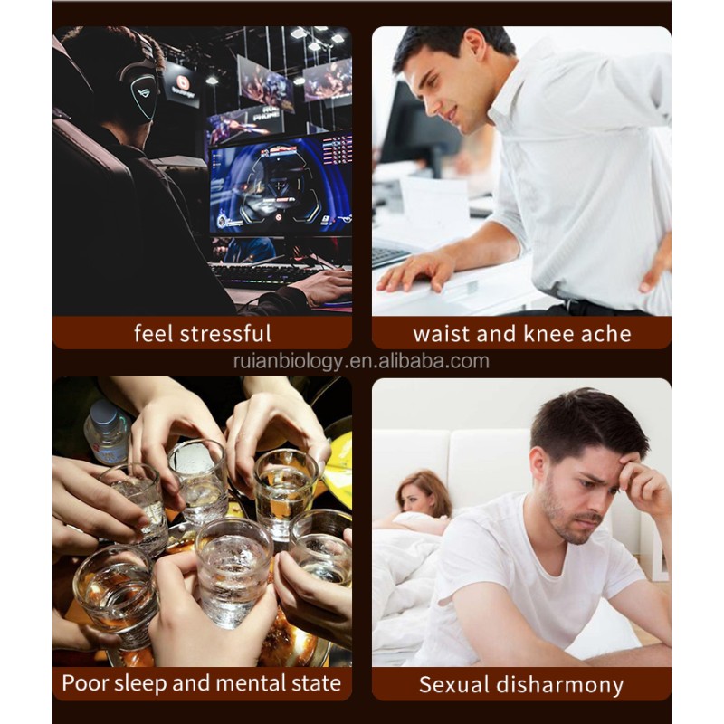 Men Health Herbal Supplement with Milk Thistle Oil Ginseng Ginkgo Biloba Maca