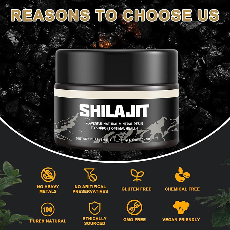 Source Factory OEM Resin Shilajit Gummy Candy Herbal Supplements for Adults