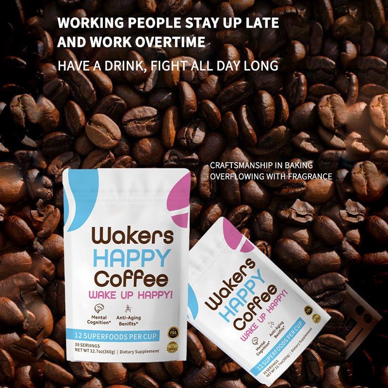 Factory Direct TK Amazon Cross-Border 360g Happy Coffee Powder for Adults