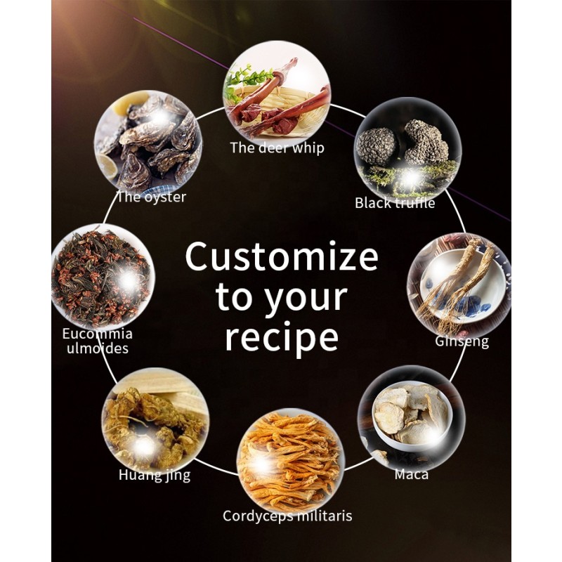 Men Health Herbal Supplement with Milk Thistle Oil Ginseng Ginkgo Biloba Maca