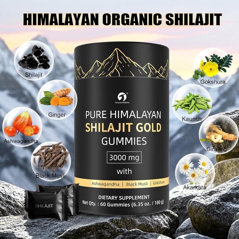 Shilajit Gummies - Manufacturer OEM Wholesale Gold Fulvic Acid Energy Immune
