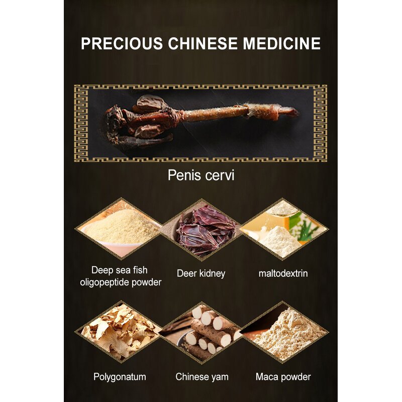 Male Enhancement Pills - Manufacturer Deer Penis MACA Erection Support Long-lasting