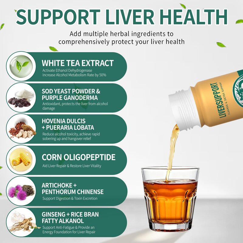 Liver Health Drops - Manufacturer Natural Organic Vegan Detox Immunity Support
