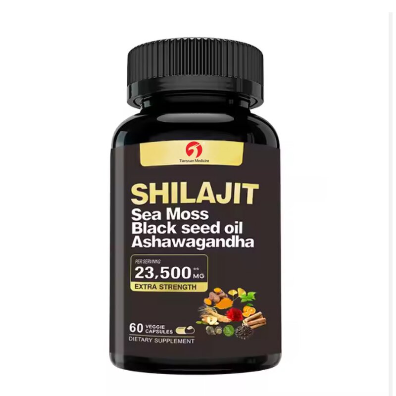 Shilajit Capsules - Manufacturer OEM Private Label Sea Moss Ashwagandha Complex