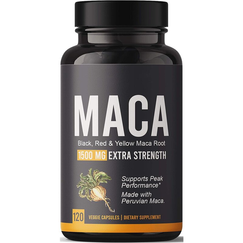 Black Maca Capsules - Manufacturer OEM Men Strength Endurance Function Support