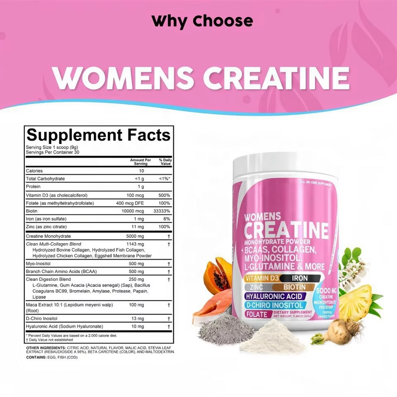 Creatine Powder - Manufacturer Tianyuan Inositol Biotin Collagen Women Supplement