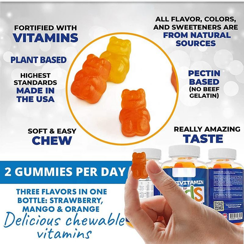 Kids Multivitamin Gummies - Manufacturer Tianyuan Natural Organic Vegetarian Fruit