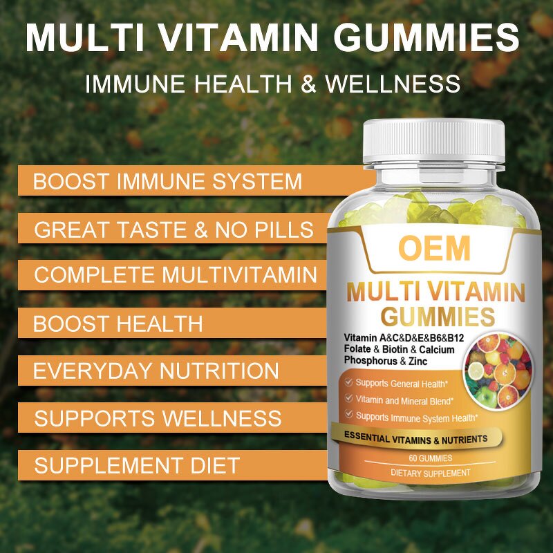 Biotin Gummies - Manufacturer Vegan Immune Support Multivitamins for Adults