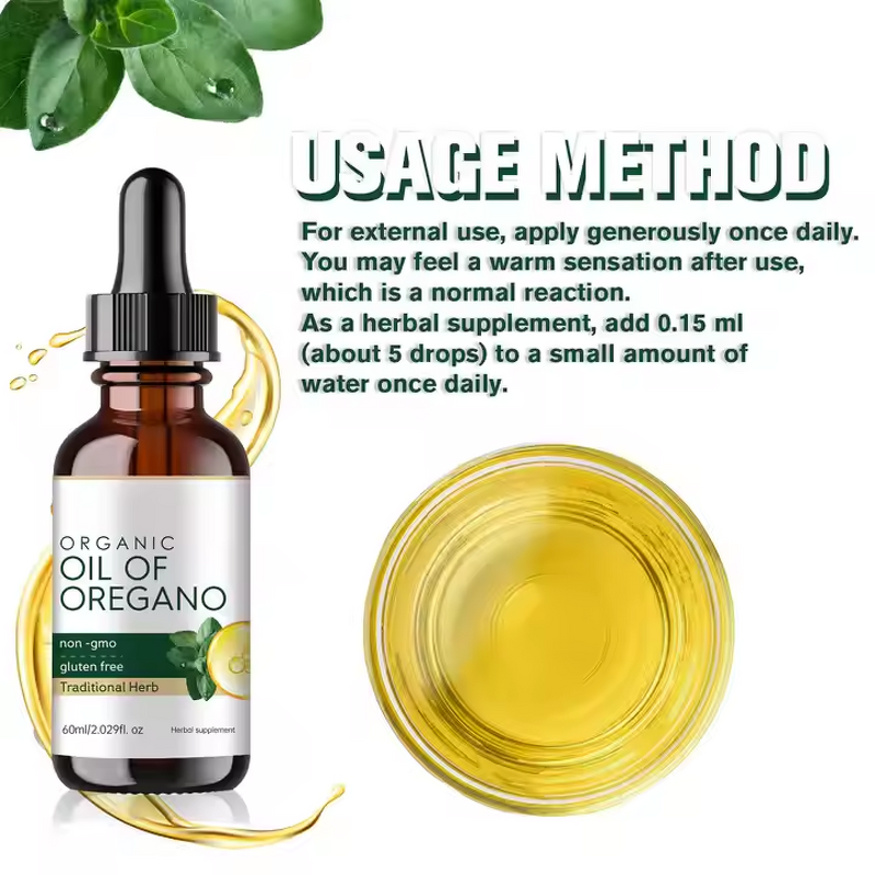 Oregano Oil Drops - Manufacturer Tianyuan Organic Immune Detox Intestinal Health