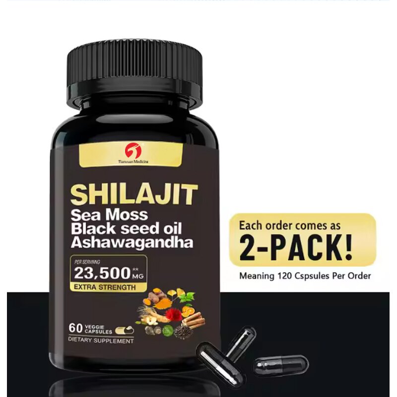 Shilajit Capsules - Manufacturer OEM Private Label Sea Moss Ashwagandha Complex