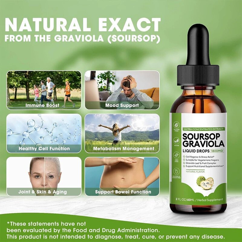 Soursop Extract Drops - Manufacturer OEM Organic Graviola Leaf Guanabana