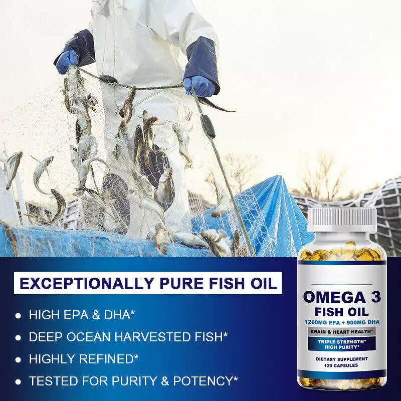 Fish Oil Softgels - Manufacturer Tianyuan 1200MG EPA 900MG DHA 120 Count