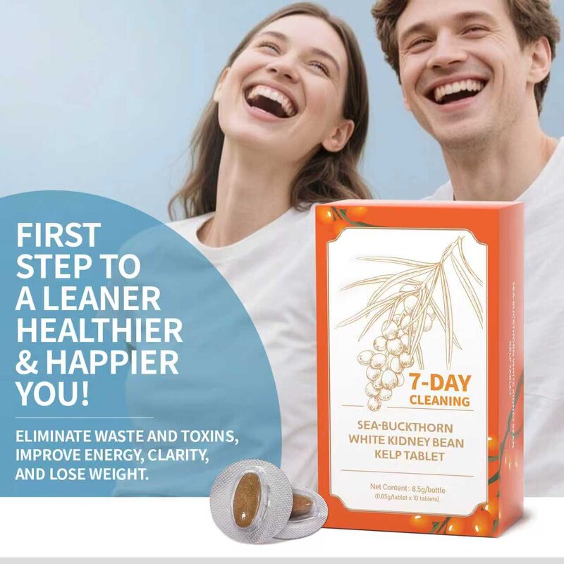 Weight Loss Tablets - Manufacturer 7-DAY Sea-buckthorn White Kidney Bean Kelp