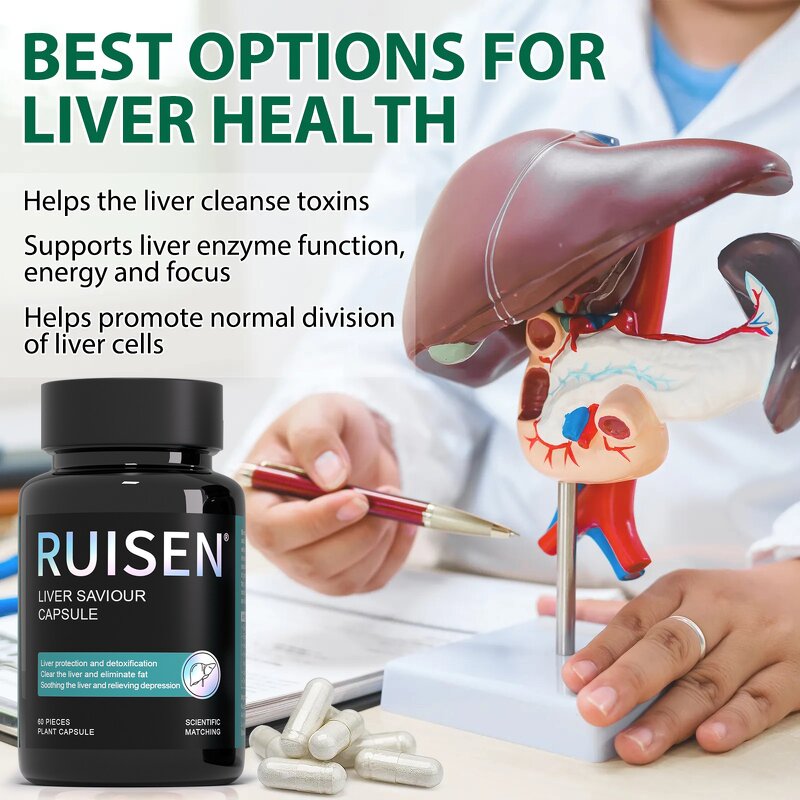 Liver Cleanse Capsules - Manufacturer RuiSen Turmeric Dandelion Milk Thistle