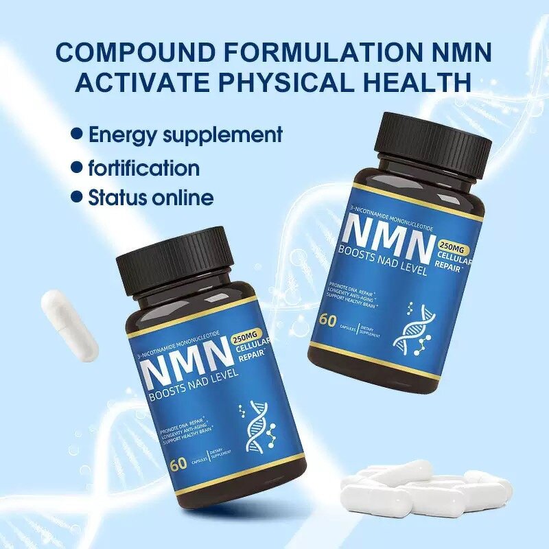 NMN Capsules - Manufacturer Tianyuan 250MG 99% Beta Nicotinamide Antiaging