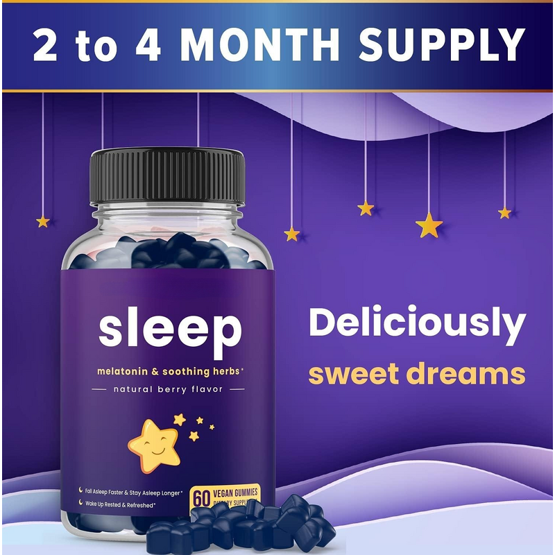 Melatonin Gummies - Manufacturer OEM ODM Vitamin B6 Adult Night Sleep Assist