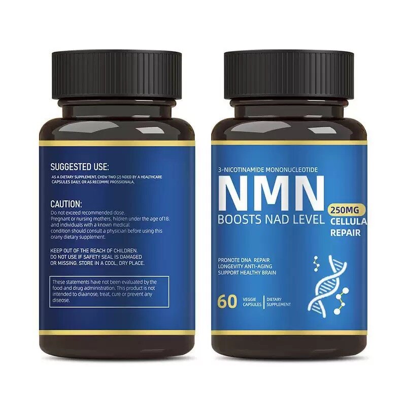 NMN Capsules - Manufacturer Tianyuan 250MG 99% Beta Nicotinamide Antiaging