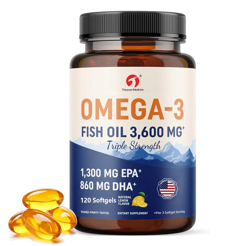 Omega 3 Softgel - Manufacturer Three Times Intensity Vegan EPA DHA Men Women