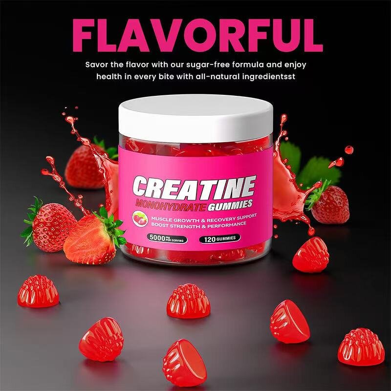 Creatine Gummies - Manufacturer OEM ODM Sugar Free Pre Workout Muscle Growth