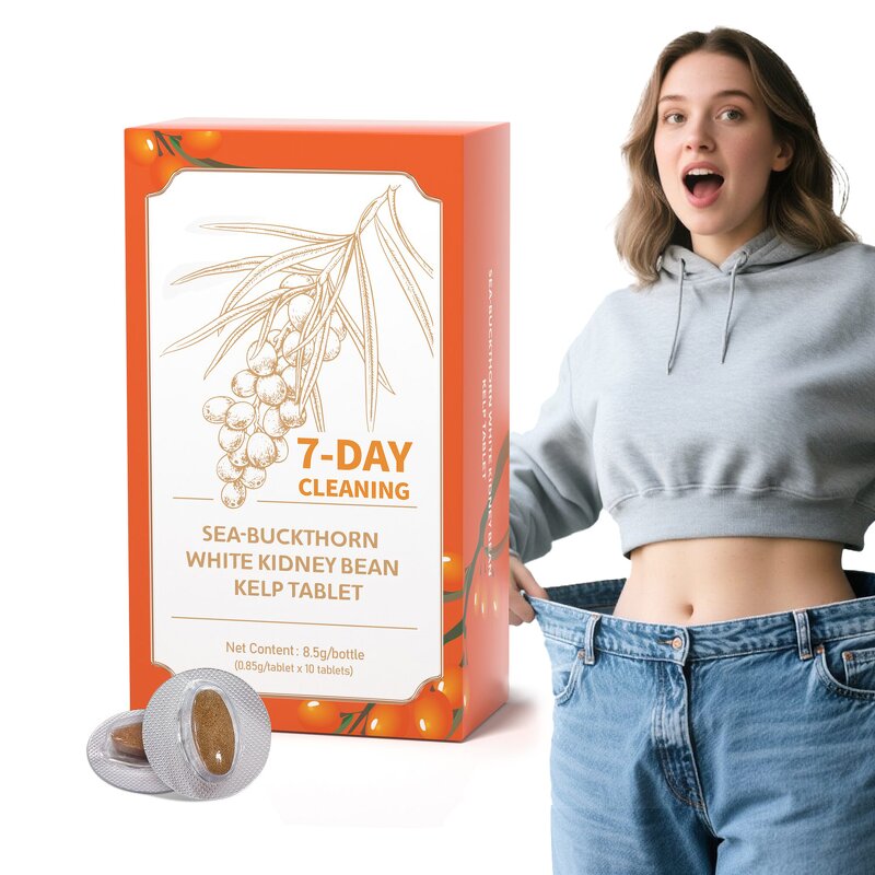 Weight Loss Tablets - Manufacturer 7-DAY Sea-buckthorn White Kidney Bean Kelp