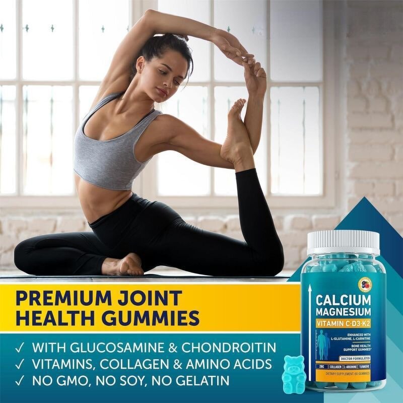 Calcium Gummies - Manufacturer OEM Herbal Bone Strength D3 K2 Magnesium