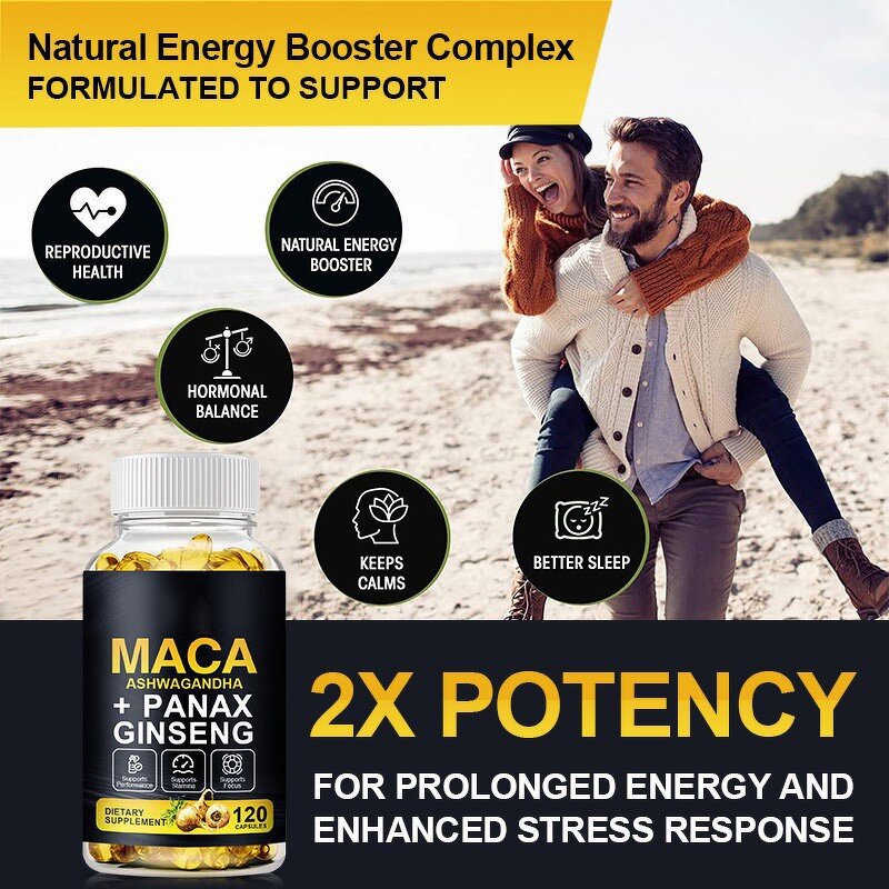 Maca Ginseng Capsules - Manufacturer Tianyuan Ashwagandha Men Energy Providing