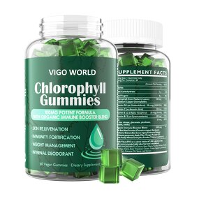 Chlorophyll Gummies Manufacturer - Vegan with ACV & Sea Moss Elderberry for Energy