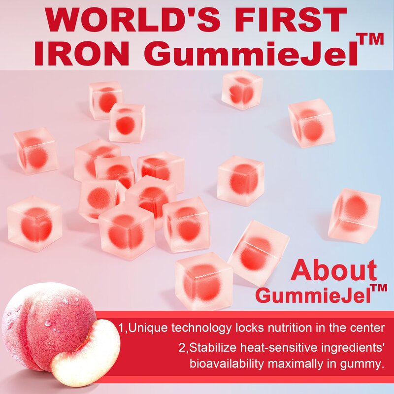 Iron Gummies Manufacturer - Sugar Free 25mg Supplement for Women & Men