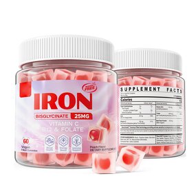 Iron Gummies Manufacturer - Sugar Free 25mg Supplement for Women & Men