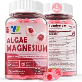 Magnesium Calcium Zinc Gummies Manufacturer - Vigo Sugar Free with Algae Calcium B Complex