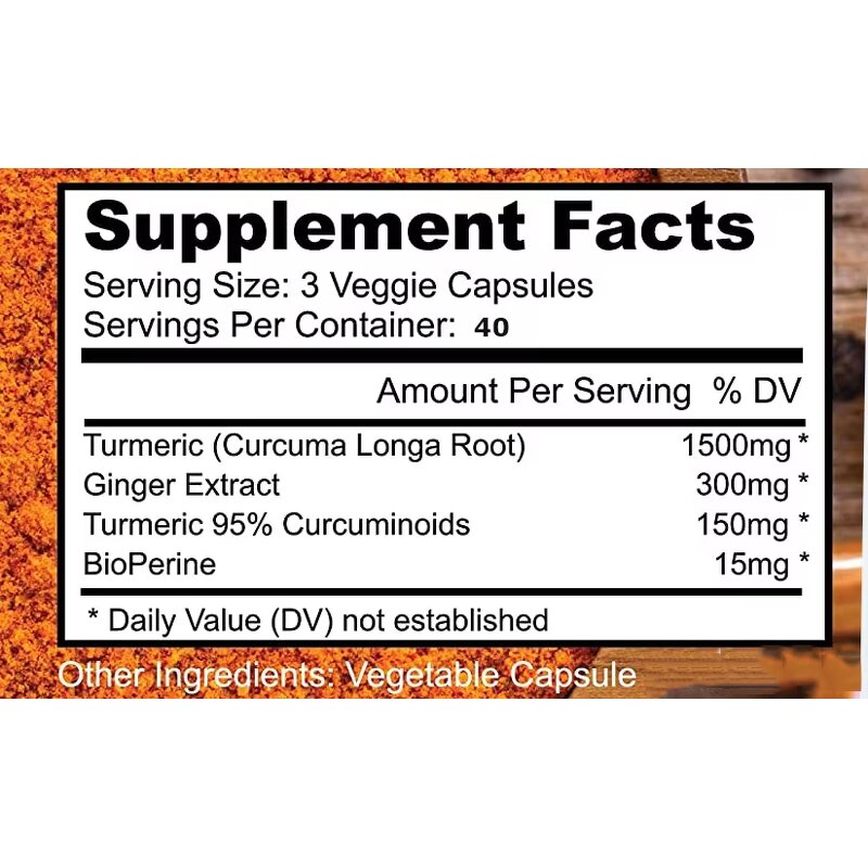 Turmeric Curcumin Capsules Manufacturer - Vigo with Black Pepper for Joint & Immune